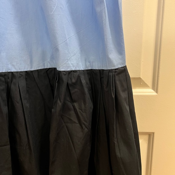 Lusana Eden Color Block Maxi Dress - Blue/Deep Indigo - Picture 9 of 11